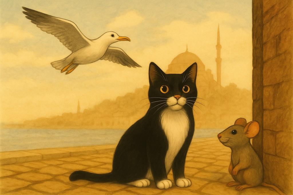 Bir Martı olan Alek, bir Kedi olan Misi ve bir fare olan Rubi bize İstanbul Masalları anlatıyor.